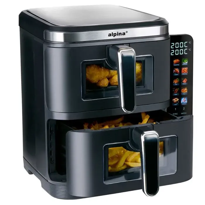 alpina Airfryer XXXL - Friteuse à air chaud 11L - 8 Personnes
