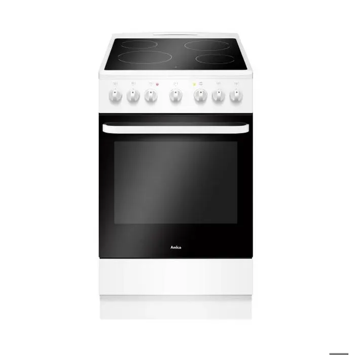 Amica Cuisinière vitrocéramique 65l 4 feux blanc - acv603b