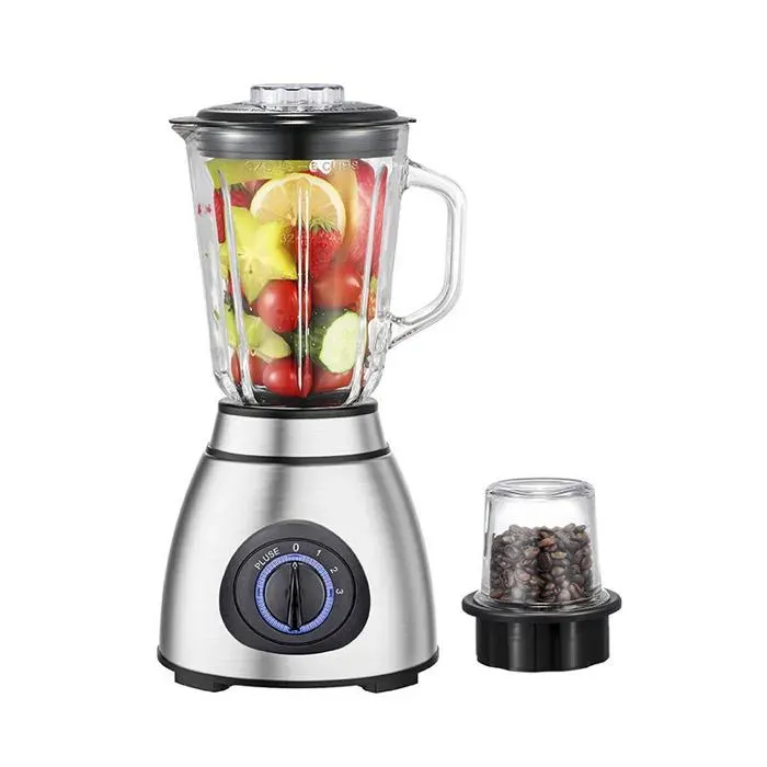 ANTCOOL Blender Multifonction 8 en 1 – 15 L – 250 W – Bol Verre Borosilicate avec 8 Lames – Mixage Rapide Sans Filtre