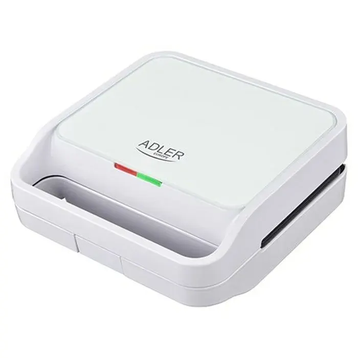 Appareil à croque-monsieur - ADLER - AD 3070w - Blanc - 850W - Plaques interchangeables