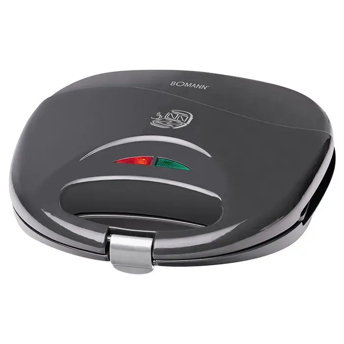 Appareil à croque-monsieur - BOMANN - ST 5016 CB - Gris - 750 W - Revêtement antiadhésif