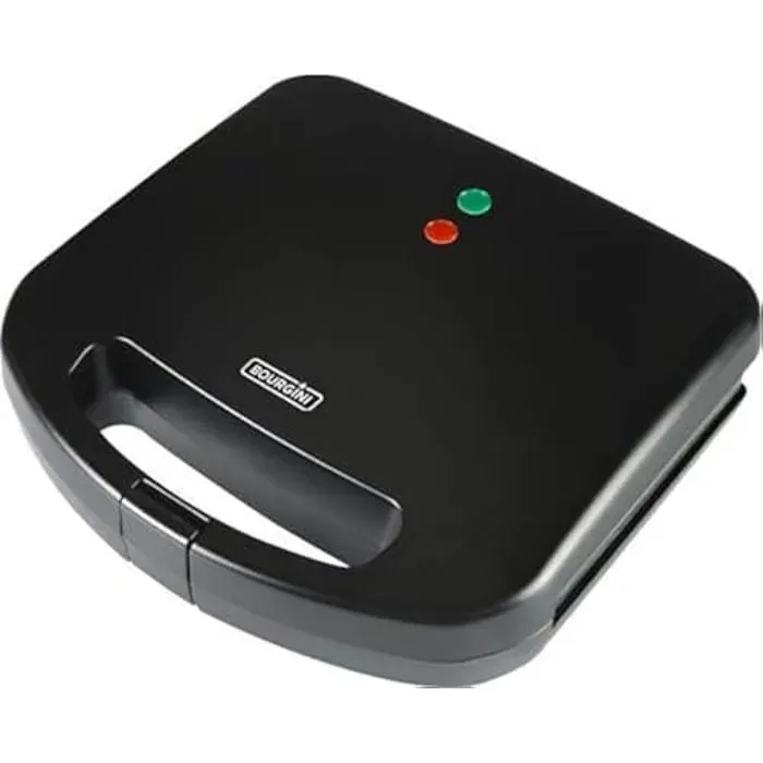 Appareil à croque-monsieur - BOURGINI - XXL - Noir - 800 W - Plaques anti-adhésives