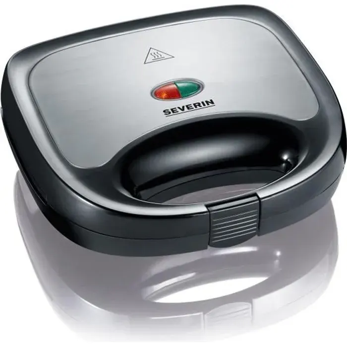 Appareil à croque-monsieur SEVERIN - SA-2969 - Plaques anti-adhésives - 600W — coloris Noire