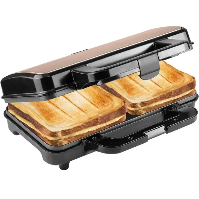 Appareil à croque-monsieur XL - VETOBIOL - Pour 2 sandwichs XL - Forme de coquille