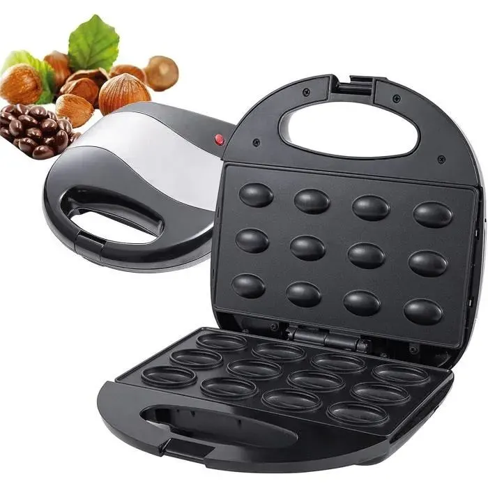 Appareil À Croque-MonsieurGaufrierMachine À Gâteaux Électrique Aux NoixOutil De Cuisson Machine De Petit-Déjeuner Plaques [H596]