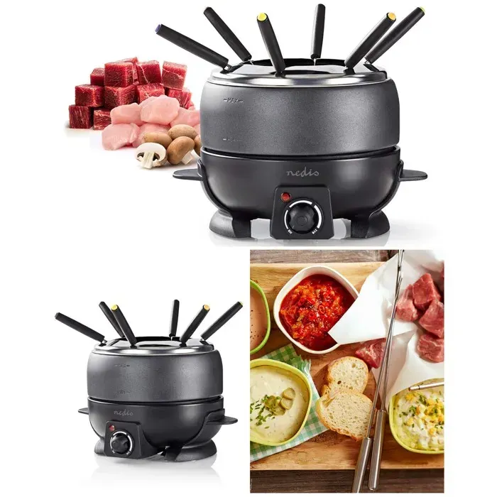 Appareil à fondue - MELISSA - 800W - 23 L - 6 personnes - Thermostat réglable