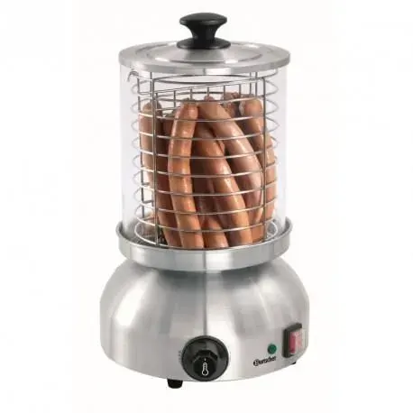 Appareil à hot dog - BARTSCHER - Chauffe Saucisses - Acier inoxydable - Température réglable - 08 kW
