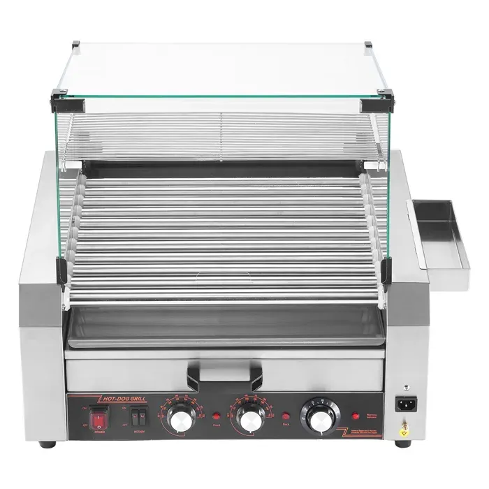 Appareil à hot dog - DUOKU - HD11 - Acier inoxydable - 2400 W - Capacité 30 saucisses