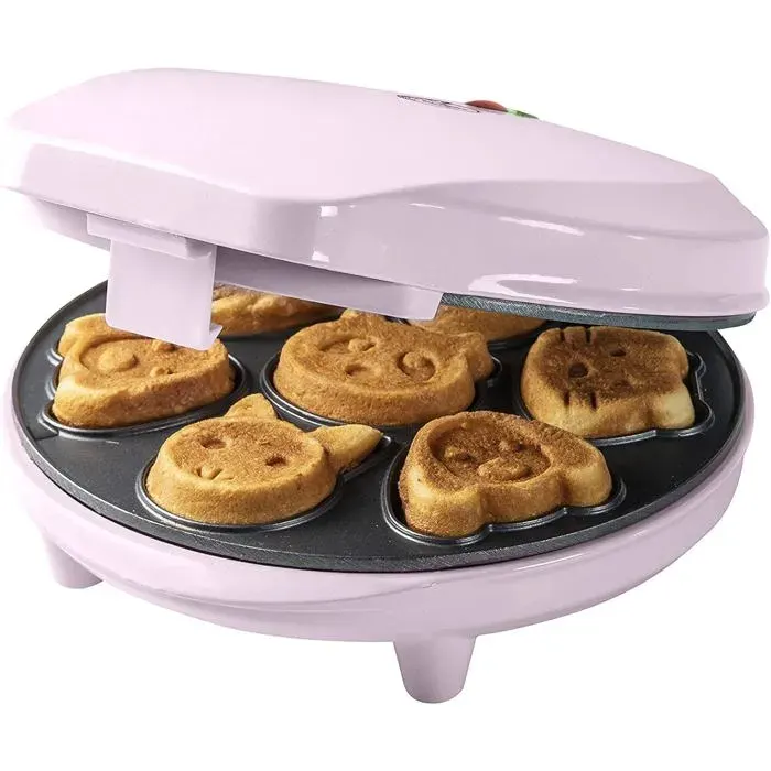 Appareil À Mini Cookies Avec Motifs DAnimauxMoule À Mini GaufresAvec Témoin De Cuisson & Revêtement Anti-Adhésif700 Watts