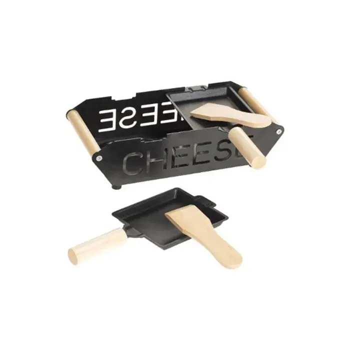Appareil à Raclette 2 Personnes Bougie 23cm Noir