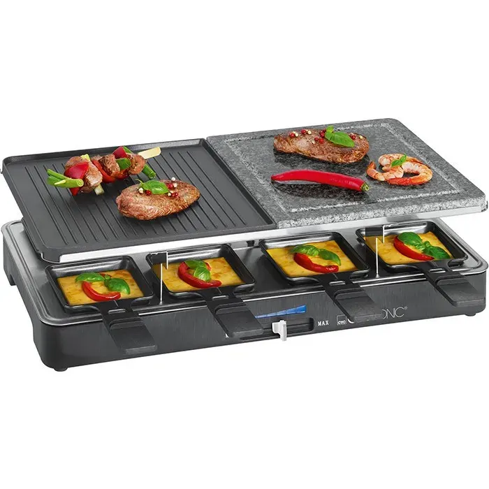Appareil à raclette - CLATRONIC - RG3518 - 8 personnes - Noir