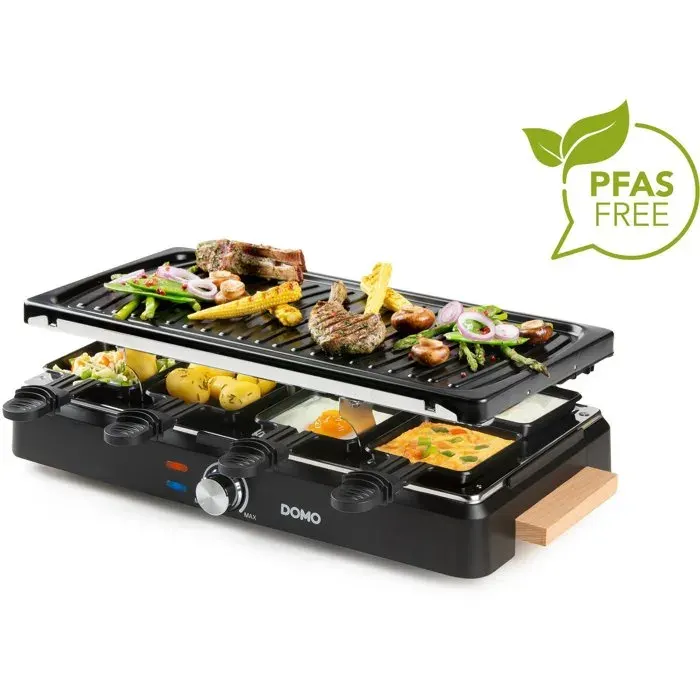 Appareil à raclette - DOMO - DO9294G - 8 personnes - Gril - 1400 W