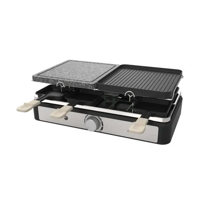 Appareil à raclette FAGOR - FGRG8 - Pierre de cuisson - Jusquà 8 personnes - Thermostat réglable - 1400W