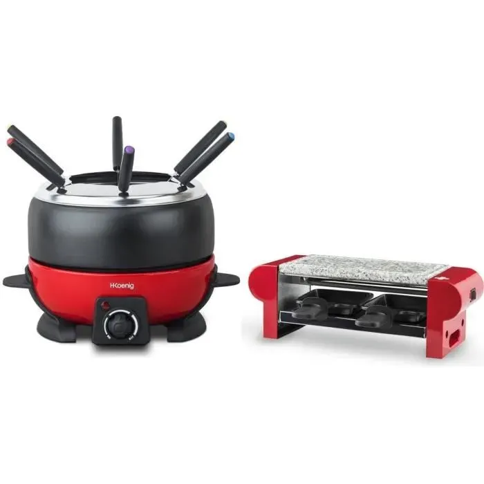 Appareil à raclette HKOENIG - RP2 - Jusquà 2 personnes - Plaque de granit - Température réglable - 350 W — vue 2