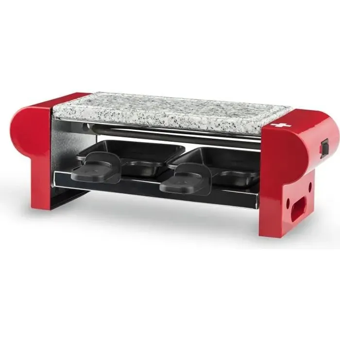 Appareil à raclette HKOENIG - RP2 - Jusquà 2 personnes - Plaque de granit - Température réglable - 350 W