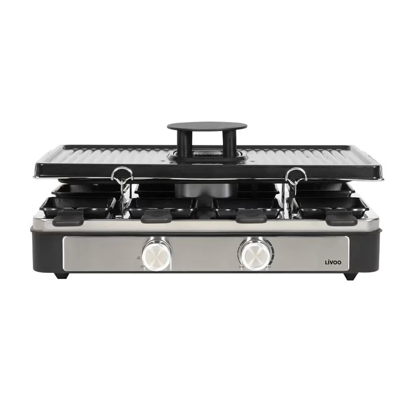 Appareil À Raclette Livoo 8p Smokeless - Doc372n