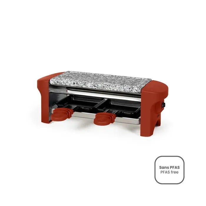 Appareil à raclette - LIVOO - DOC156RO - 350 W - 2 personnes - Rouge