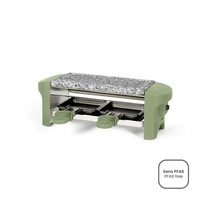 Appareil à raclette - LIVOO - DOC156VE - 350 W - 2 personnes - Vert