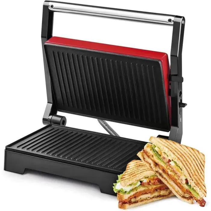 Appareil à sandwich 1000W Rouge Royalty Line RLPM10008691-RED