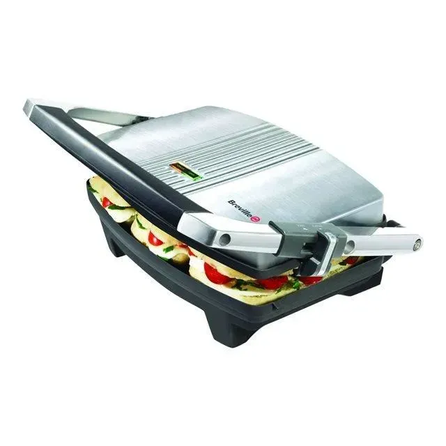 Appareil à Sandwich - BREVILLE - VST025X - Acier - 3 Tranches - Panini