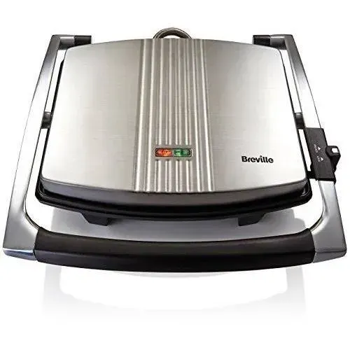 Appareil à Sandwich - BREVILLE - VST026X - Acier Inoxydable - 2000 W - Garantie 2 ans