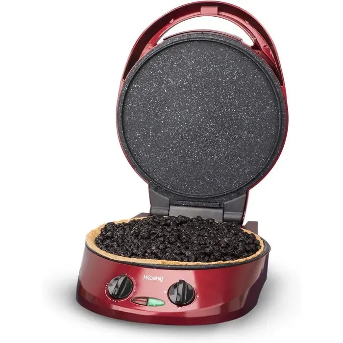 Appareil à tarte - PORCELAINE DE REUSSY - Trt180 - Rouge - 1800W - Température 90–210°C