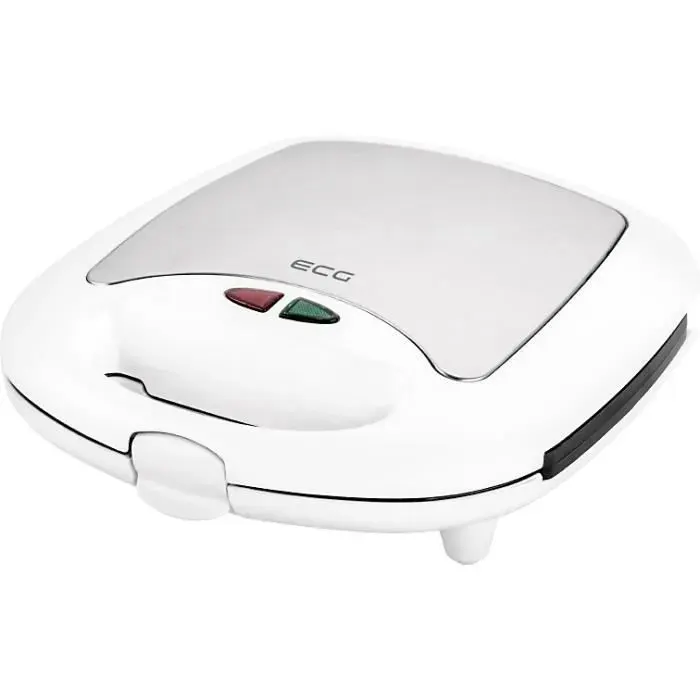 Appareil multifonction - ECG - S 399 3in1 - 700 W - 3 plaques interchangeables - Blanc & inox