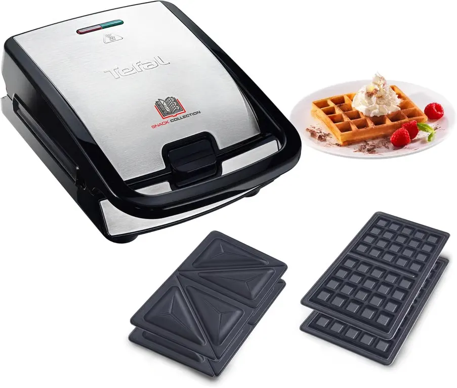 Appareil multifonction gaufres et croque-monsieur 700 W - Neuf