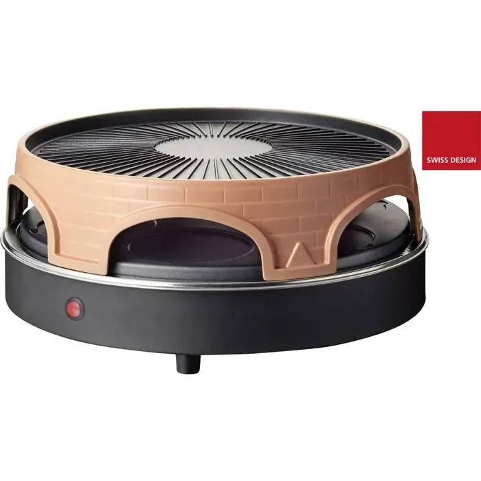 Appareil pizza-grill - Pizzarette - Mini Pizza - 1200 Watt - Température variable - 6 personnes