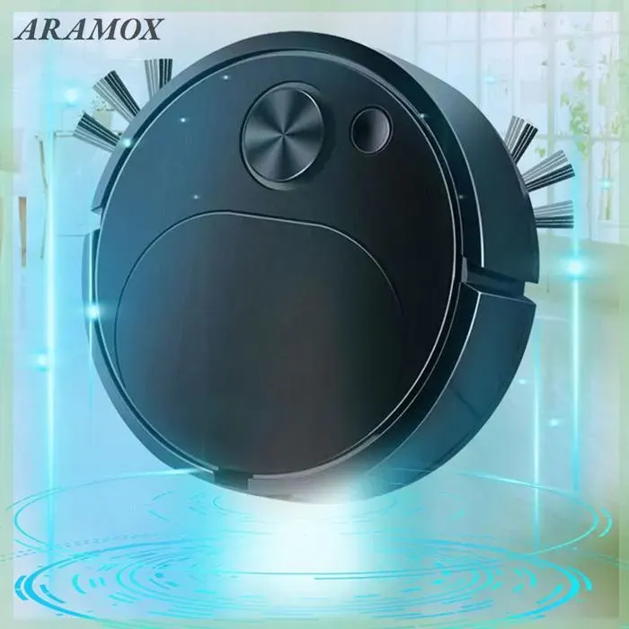 ARAMOX Aspirateur du robot Aspirateur Robot Intelligent Compact à Faible Bruit Rechargeable 3 en 1 pour electromenager balayeuse