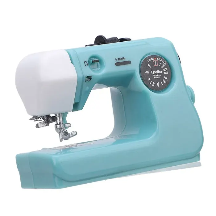 ARAMOX Petite machine à coudre Machine à Coudre Petit Bleu Mignon Capsule de Capsule Jouet à Main la Machine à Coudre linge table