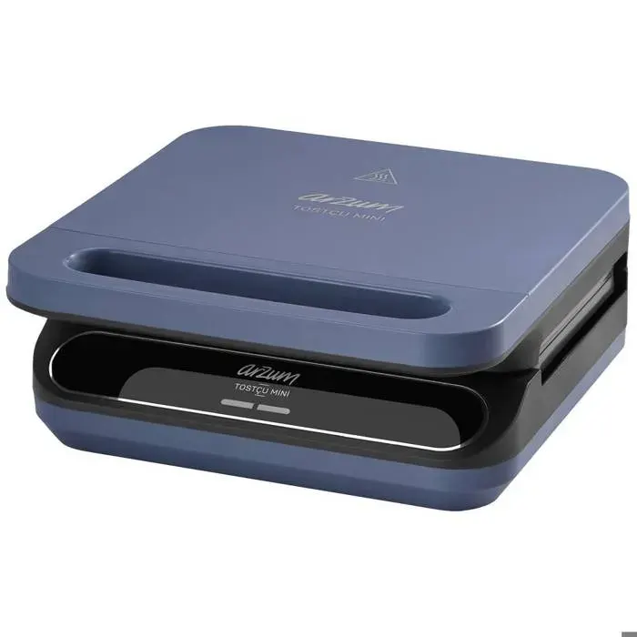 arzum AR2052- DM Machine à croque-monsieur revêtement anti-adhésif bleu foncé