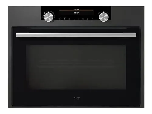 ASKO OM8464A - Four micro-ondes combiné - encastrable - 50 litres - 1000 Watt - graphite noir