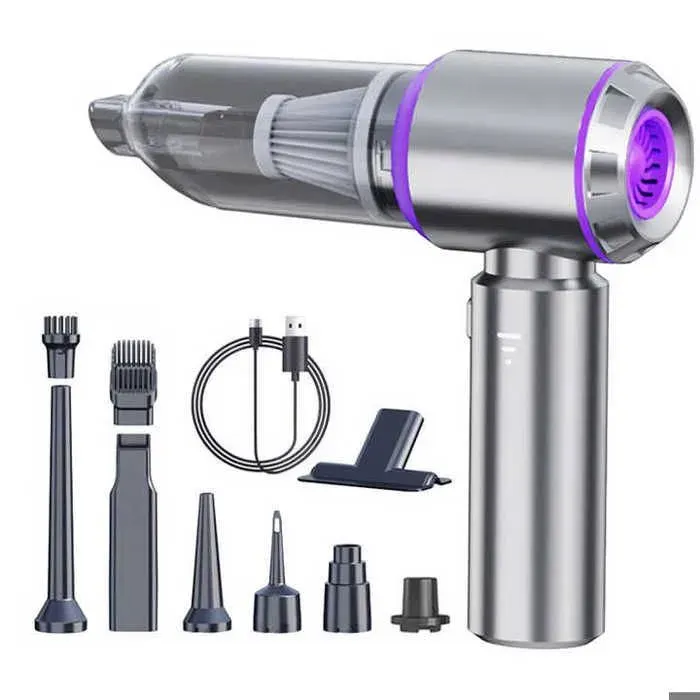 Aspirateur a Main 100w – Aspirateur Voiture Puissant sans Fil 16000Pa – Affichage Led