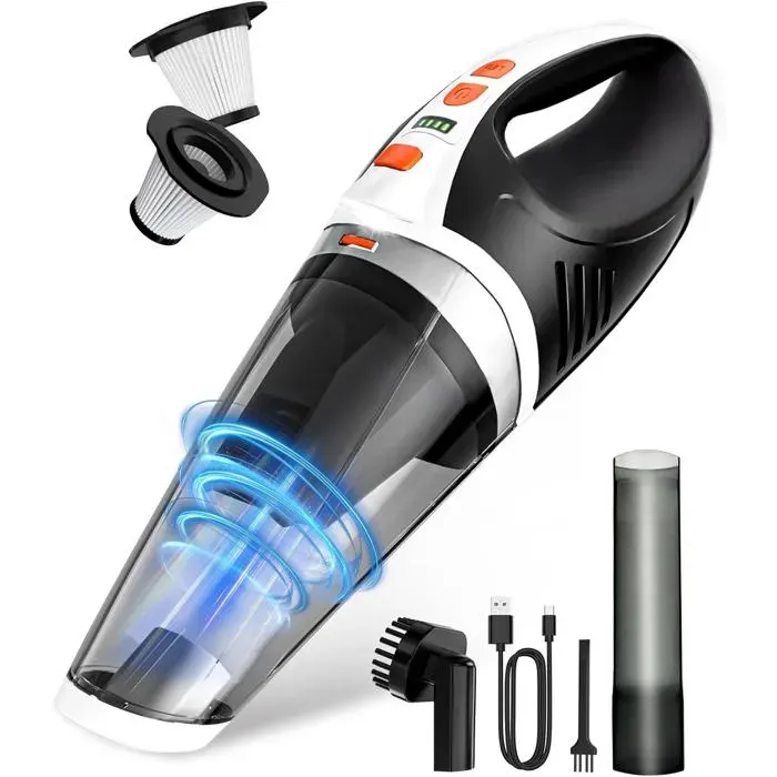 Aspirateur À Main 12Kpa Aspirateur Voiture Puissant Avec Moteur Sans Brosse Mini Aspirateur De Table Sans Fil Avec Filtre[BC1767]
