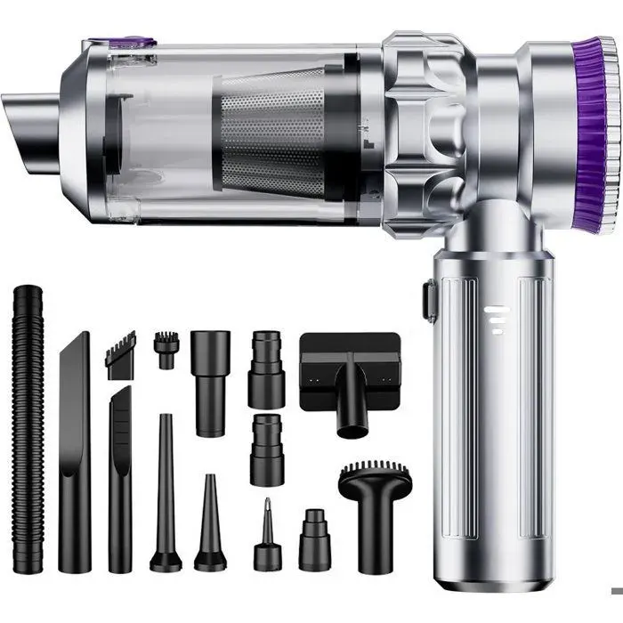 Aspirateur à main - 4-en-1 - 19000Pa - 6000 mAh - Autonomie25-30 min - Capacité 600ml
