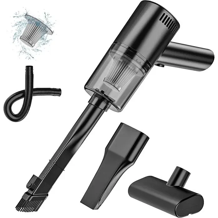 Aspirateur à Main - 9000Pa Aspirateur à Main sans Fil Rechargeable avec Filtre USB Aspirateur de Table Aspirateur Poil de Chien
