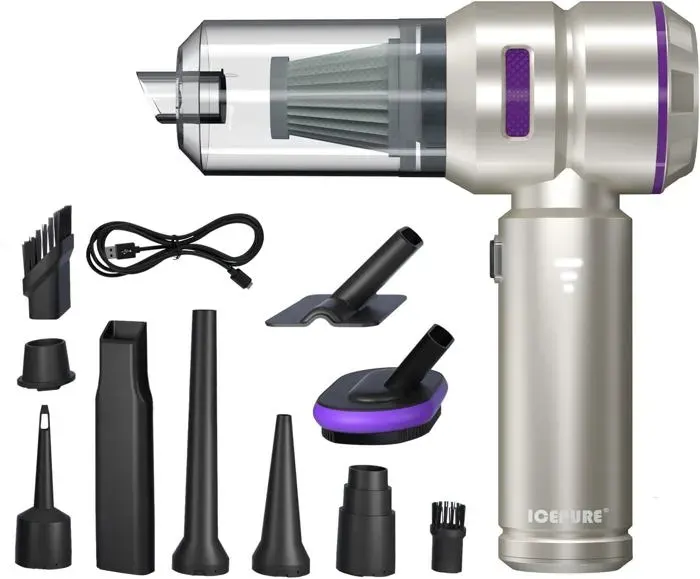 Aspirateur à Main - ALAN TITCHMARSH - Modèle ICEPURE - 18000 Pa - 6000 mAh - 4-en-2