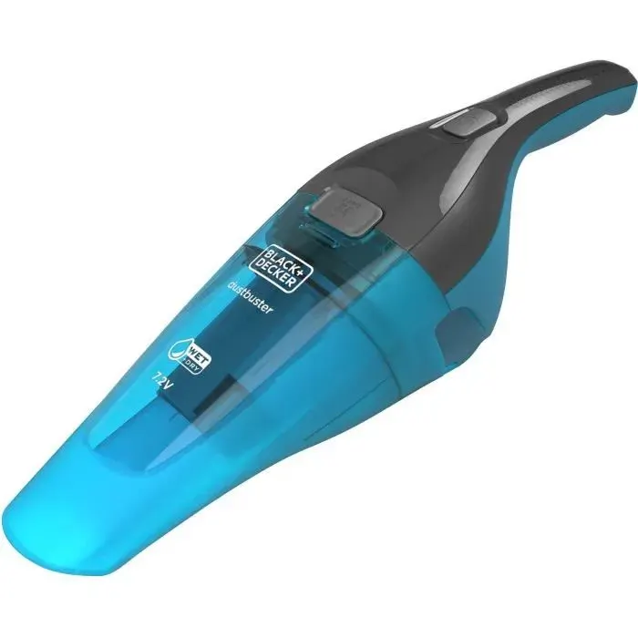 Aspirateur à main BLACK+DECKER WDC215WA-QW Dustbuster Lithium Eau et poussière 72V sans fil - Bleu