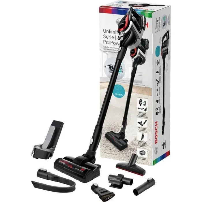 Aspirateur à main - Bosch - Unlimited Serie 8 - Sans sac - 18 V - Rechargeable