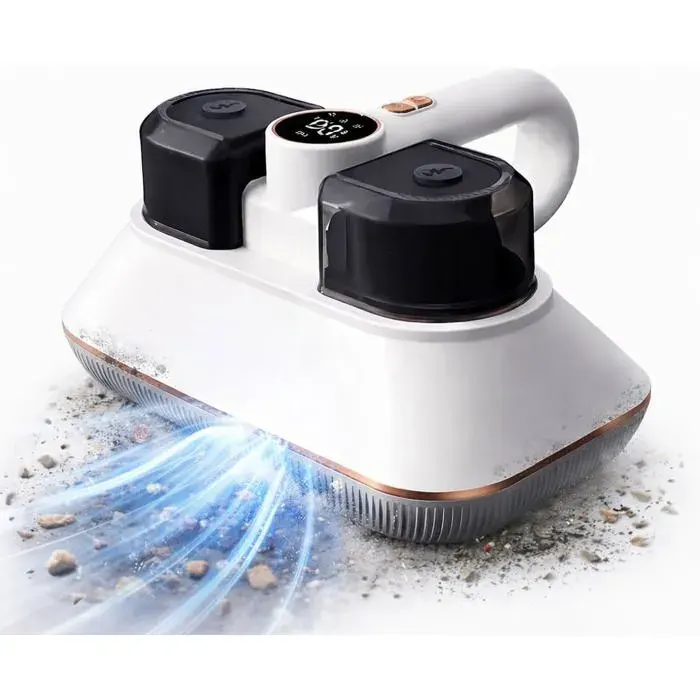 Aspirateur À Main LégerPortable Et Sans FilAnti AcarienAnti BactérieTechnologie CycloniqueFiltre Hepa100WBatterie Rechargea