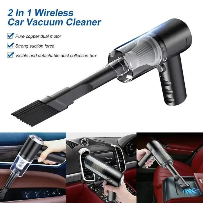 Aspirateur à Main - MIOLOE - 120W - 5500Pa - Sans Sac - Rechargeable