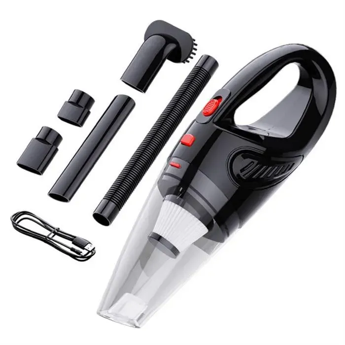 Aspirateur à Main Sans Fil Aspirateur Puissant Rechargeable à Aspiration Cyclonique Charge Rapide pour Voiture Maison Poils