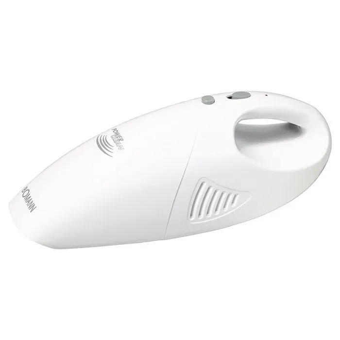 Aspirateur à main sans fil - BOMANN - CB 967 Blanc - Batteries rechargeables - Brosse à épousseter - Suceur plat
