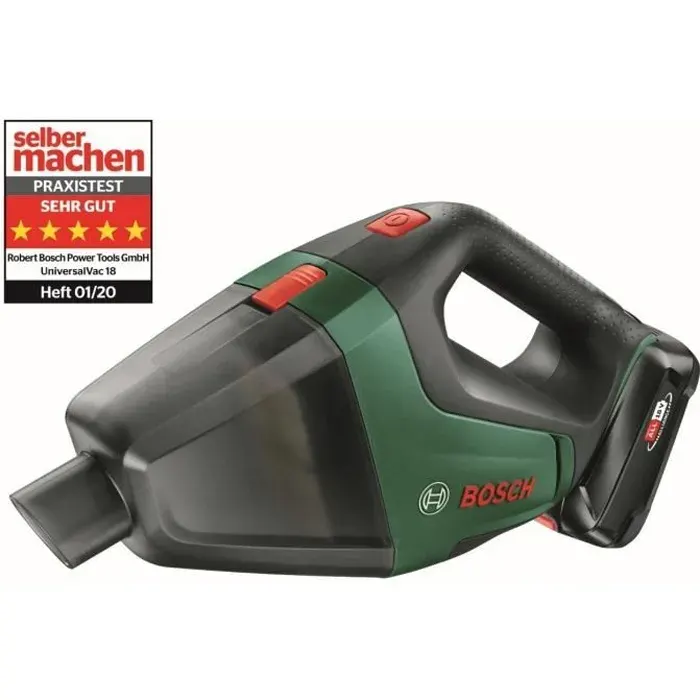 Aspirateur à main sans-fil Bosch - UniversalVac18 SET 1 batterie 25Ah
