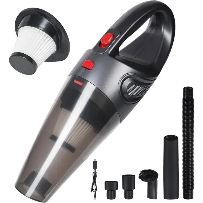 Aspirateur à main sans fil - Haute aspiration 8500 Pa - Puissance 120 W - Charge rapide USB