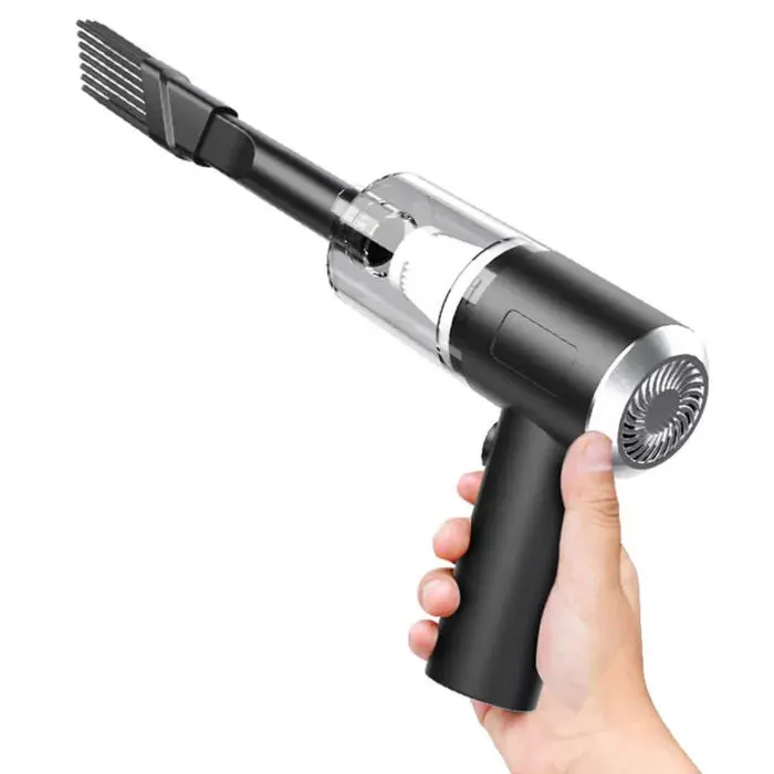 Aspirateur à main sans fil - Léger 310 g avec lumière LED Rechargeable par USB - Voiture bureau et nettoyage précis - Portable 310 g