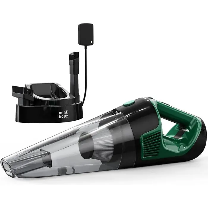 Aspirateur à main sans fil - Puissance daspiration 9000Pa - Autonomie 30 minutes - Charge rapide 35 heures