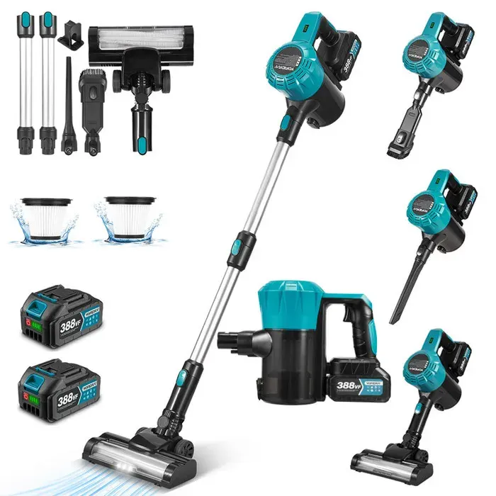 Aspirateur à main sans fil - YOFIDRA - 2x3000mAh - Moteur sans balais - 30 kPa - 15 L