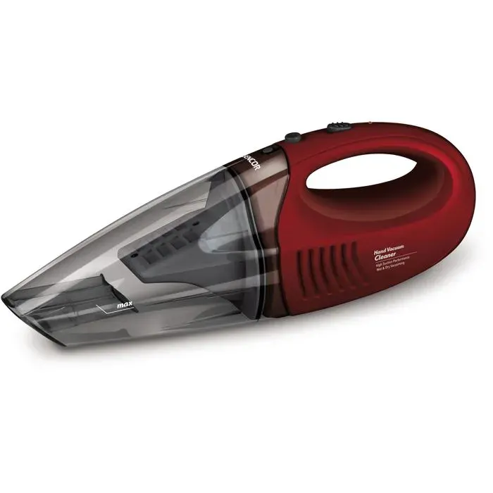 Aspirateur à main SENCOR SVC 190R - Sec&humide - Sans sac - Rouge